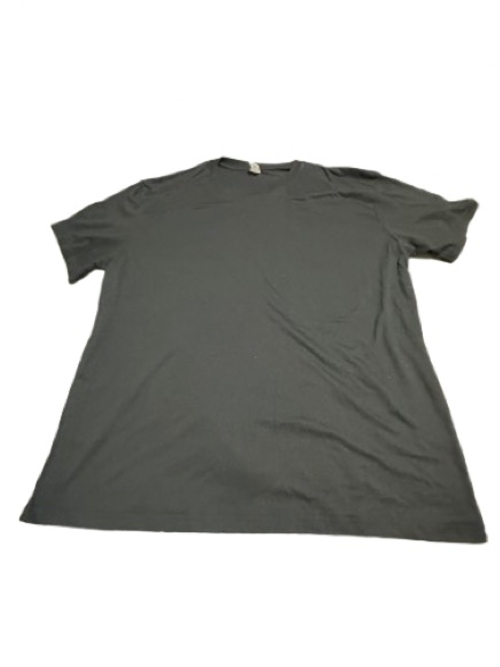 Black Graphic Men’s Tee with Green Palm Print